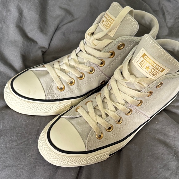 Converse Women's High-Top Sneakers - Light Gray - Picture 4 of 4